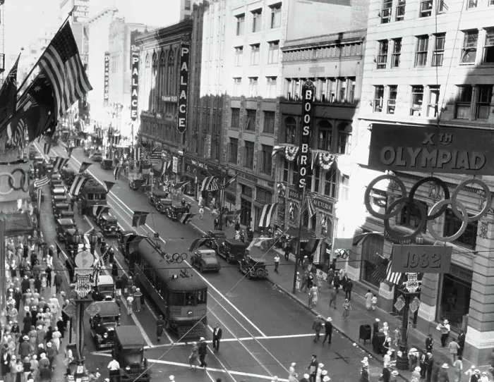 Framed Print : LA Olympic Streets - 1932 Olympics Framed Print : LA Olympic Streets - 1932 Olympics