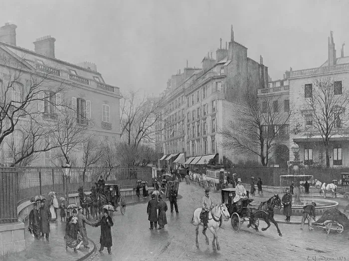 Framed Print : La Place St. Georges, Paris by Edmond-Georges Grandjean Framed Print : La Place St. Georges, Paris by Edmond-Georges Grandjean