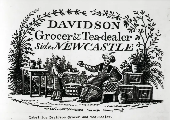 Framed Print : Label For Davidson Grocer And Tea Dealer Framed Print : Label For Davidson Grocer And Tea Dealer