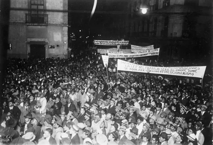 Framed Print : Labor Demonstrations in Mexico Framed Print : Labor Demonstrations in Mexico