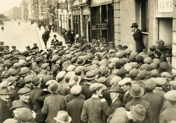 Framed Print : Labor Leader Addressing Crowd of Unemployed Framed Print : Labor Leader Addressing Crowd of Unemployed