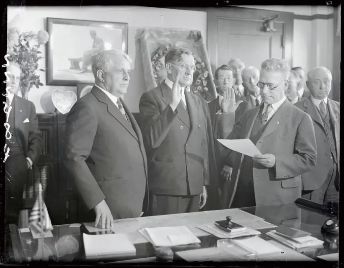 Framed Print : Labor Union Ceremony for William N. Doak Framed Print : Labor Union Ceremony for William N. Doak