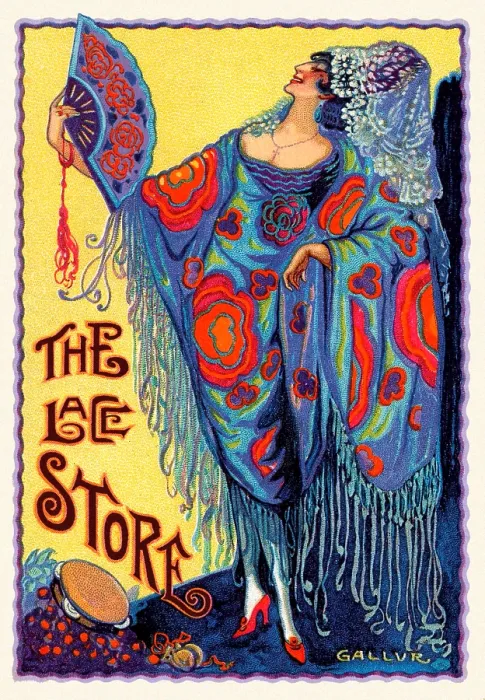 Framed Print : The Lace Store