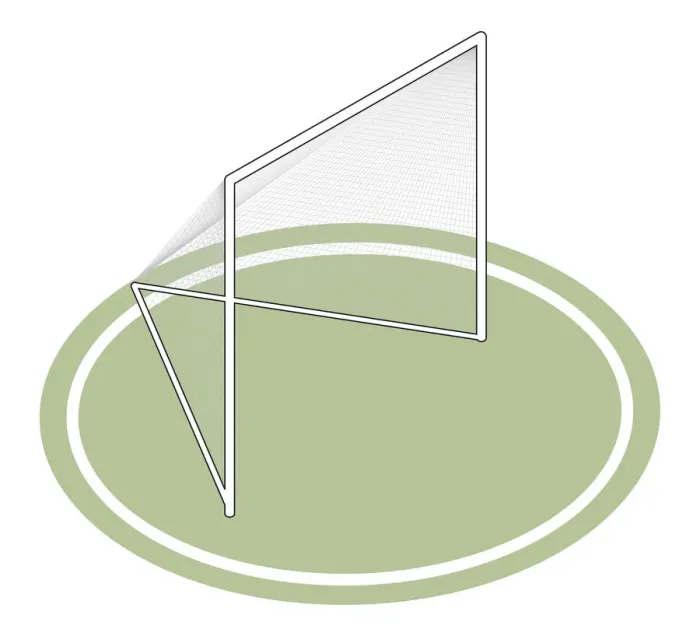 Framed Print : Lacrosse goal Framed Print : Lacrosse goal