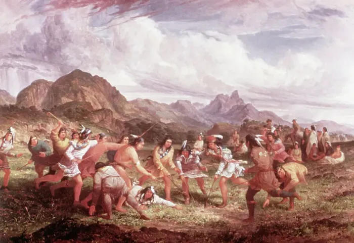 Framed Print : Lacrosse Playing Amongst the Sioux Indians by Seth Eastman Framed Print : Lacrosse Playing Amongst the Sioux Indians by Seth Eastman