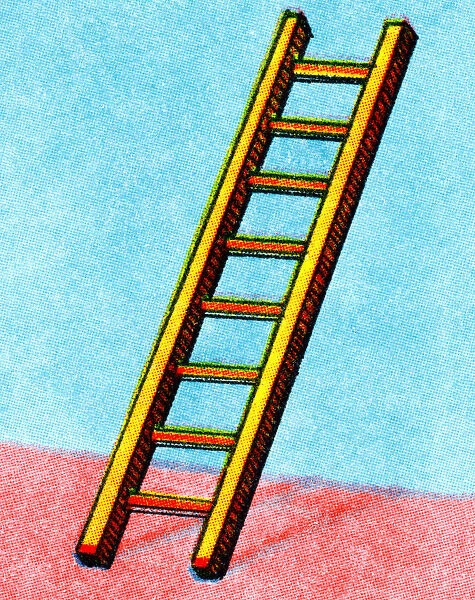 Ladder Leaning on Wall