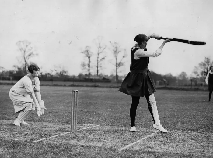 Framed Print : Ladies Cricket Framed Print : Ladies Cricket