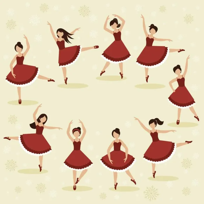 Framed Print : Nine Ladies Dancing Framed Print : Nine Ladies Dancing