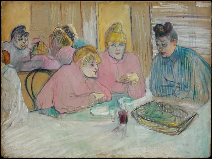 Framed Print : The Ladies in the Dining Room. Artist: Toulouse-Lautrec, Henri, de (1864-1901) Framed Print : The Ladies in the Dining Room. Artist: Toulouse-Lautrec, Henri, de (1864-1901)
