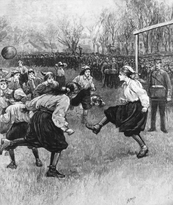 Framed Print : Ladies Football Framed Print : Ladies Football