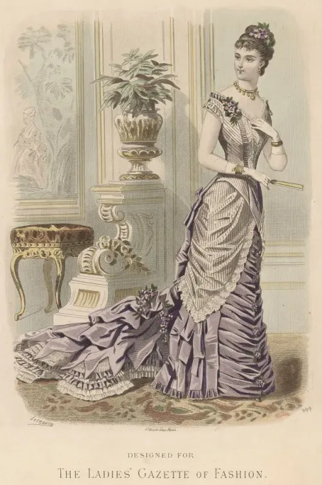 Framed Print : The Ladies Gazette of Fashion
