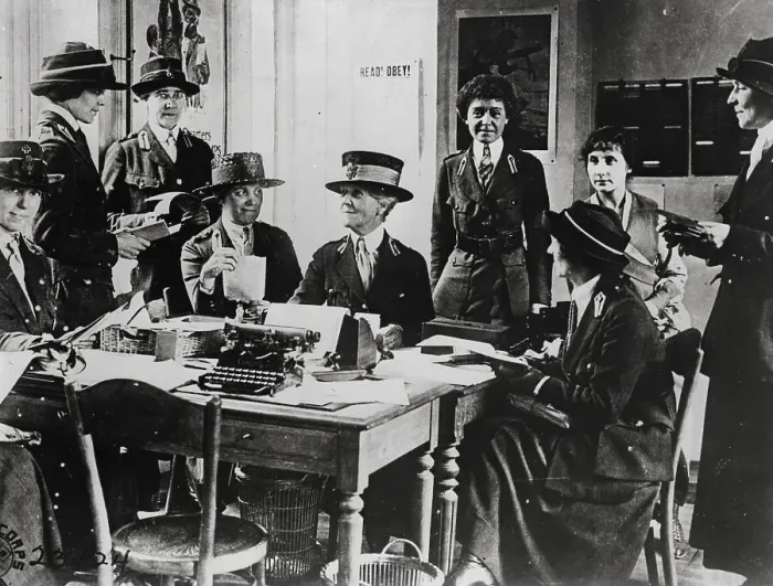 Framed Print : Ladies Work At Red Cross Headquarters Framed Print : Ladies Work At Red Cross Headquarters