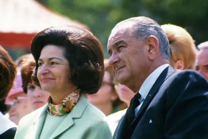 Framed Print : Lady Bird And Lyndon Johnson Framed Print : Lady Bird And Lyndon Johnson