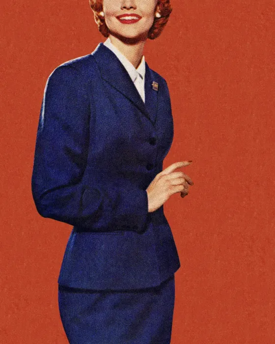 Framed Print : Lady in Blue Suit Framed Print : Lady in Blue Suit