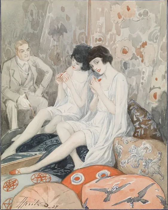 Framed Print : Lady in Her Boudoir, 1929 Framed Print : Lady in Her Boudoir, 1929