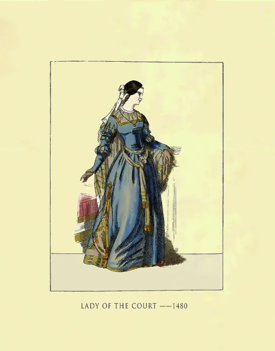 Framed Print : Lady of the Court 1480 Framed Print : Lady of the Court 1480