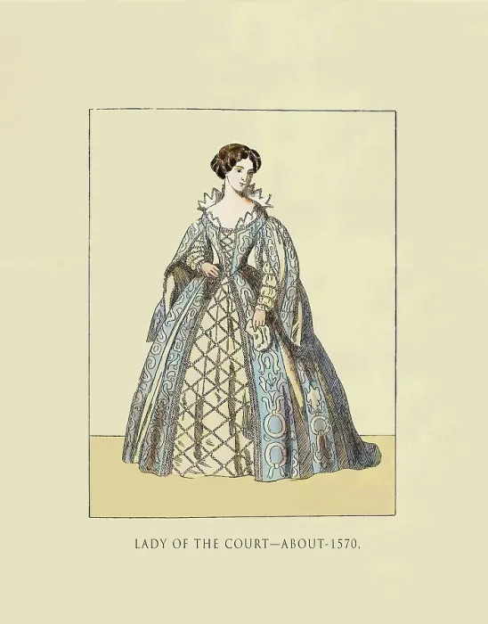 Framed Print : Lady of the Court - About 1570 Framed Print : Lady of the Court - About 1570