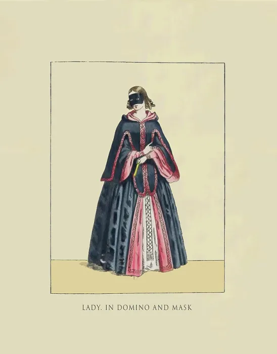 Framed Print : Lady in Domino and Mask Framed Print : Lady in Domino and Mask