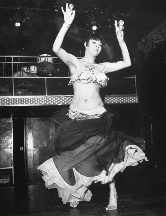 Framed Print : Lady Moynihan Performing as Belly Dancer Framed Print : Lady Moynihan Performing as Belly Dancer