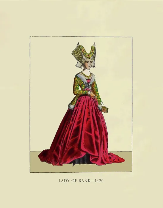 Framed Print : Lady of Rank 1420