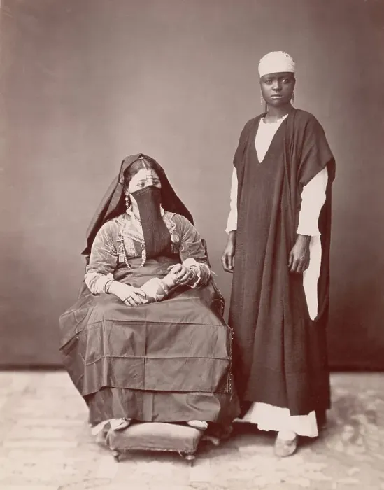 Framed Print : A Lady And Her Servant