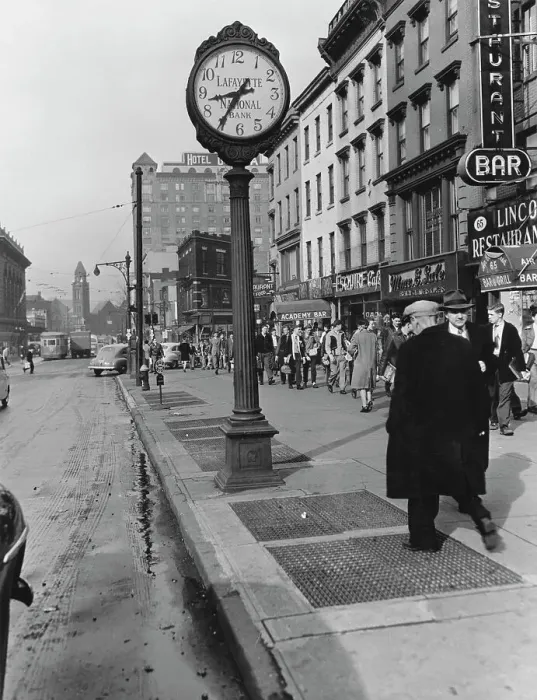 Framed Print : Lafayette Avenue Pedestrians, New York City Framed Print : Lafayette Avenue Pedestrians, New York City