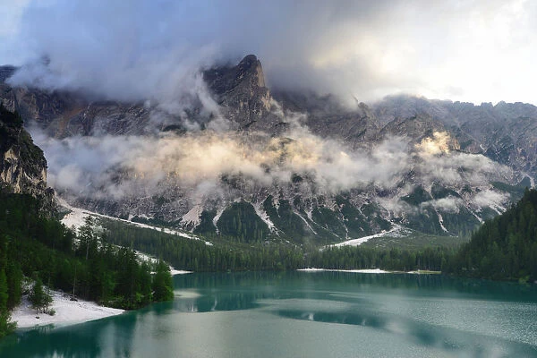 Lago di Braies and Croda del Becco, Dolomites