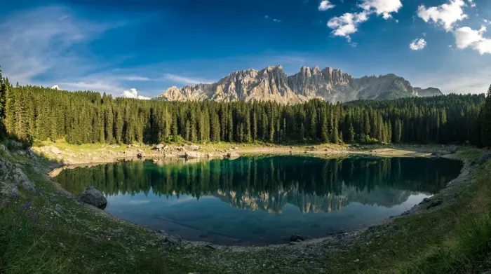 Framed Print : Lago Di Carezza, Dolomites, Italy Framed Print : Lago Di Carezza, Dolomites, Italy