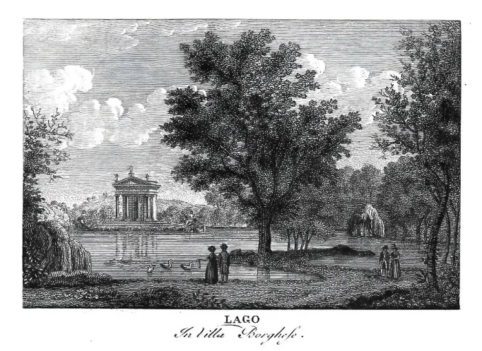 Framed Print : Lago in villa borghese, Lake in the park Villa Borghese, Rome, Italy, digitally restored reproduction from Vedute principali e piu interessanti di Roma by Giovanni Battista, 1799 Framed Print : Lago in villa borghese, Lake in the park Villa Borghese, Rome, Italy, digitally restored reproduction from Vedute principali e piu interessanti di Roma by Giovanni Battista, 1799