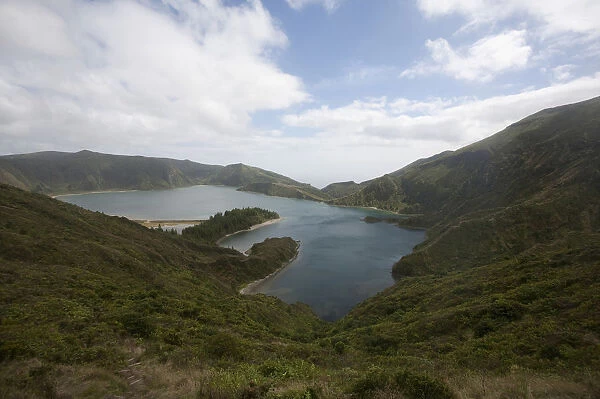 Lagoa do Fogo crater lake, Sao Miguel, Azores, Portugal