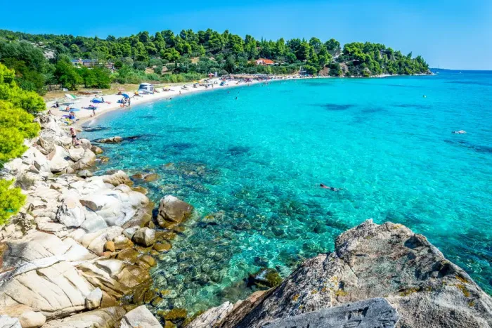 Framed Print : Lagomandra beach, Sithonia peninsula, Halkidiki, Central Macedonia, Greece Framed Print : Lagomandra beach, Sithonia peninsula, Halkidiki, Central Macedonia, Greece
