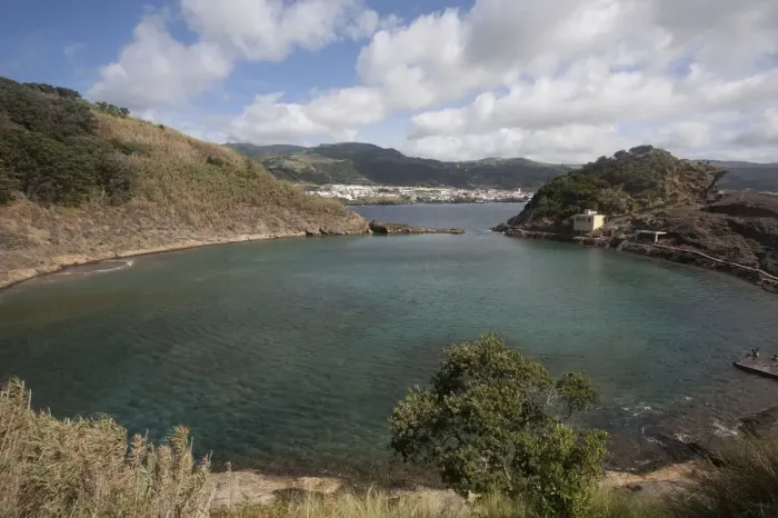 Framed Print : Lagoon, Ilheu de Vila Franca do Campo, Sao Miguel, Azores, Portugal