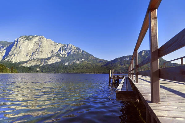 Lake Altaussee in Styria region, Austria