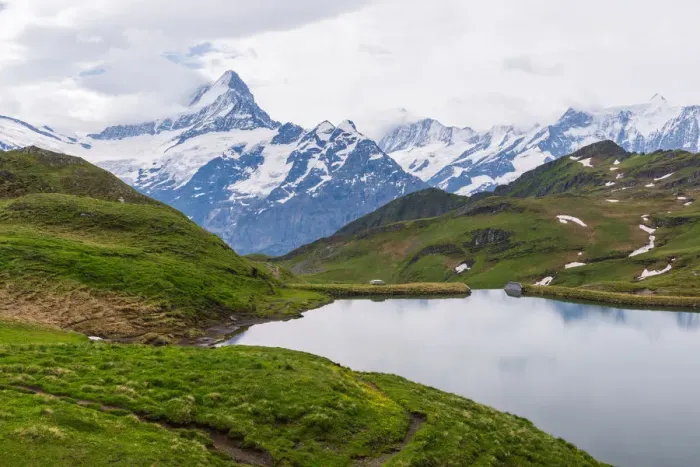Framed Print : Lake Bachalpsee, Grindelwald-First, Switzerland Framed Print : Lake Bachalpsee, Grindelwald-First, Switzerland