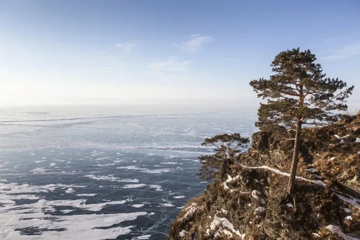 Framed Print : Lake Baikal in winter, western shore, Lake Baikal Region, Siberia, Russia Framed Print : Lake Baikal in winter, western shore, Lake Baikal Region, Siberia, Russia