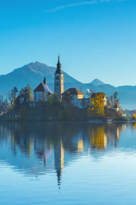 Framed Print : Lake Bled with the church dedicated to the Assumption of Mary, Slovenia Framed Print : Lake Bled with the church dedicated to the Assumption of Mary, Slovenia