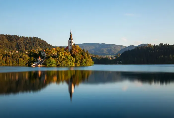 Framed Print : Lake Bled Romance Framed Print : Lake Bled Romance