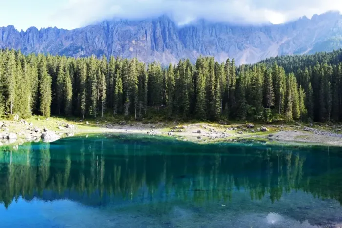Framed Print : Lake Carezza Framed Print : Lake Carezza