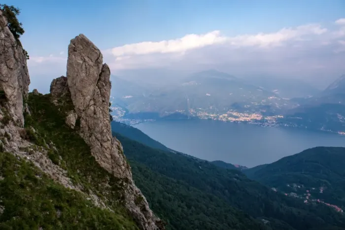 Framed Print : Lake como view from Pizzo Coppa on mountain Grona Framed Print : Lake como view from Pizzo Coppa on mountain Grona