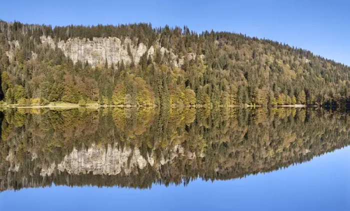 Framed Print : Lake Feldsee and Feldberg mountain, Black Forest, Baden-Wurttemberg, Germany Framed Print : Lake Feldsee and Feldberg mountain, Black Forest, Baden-Wurttemberg, Germany