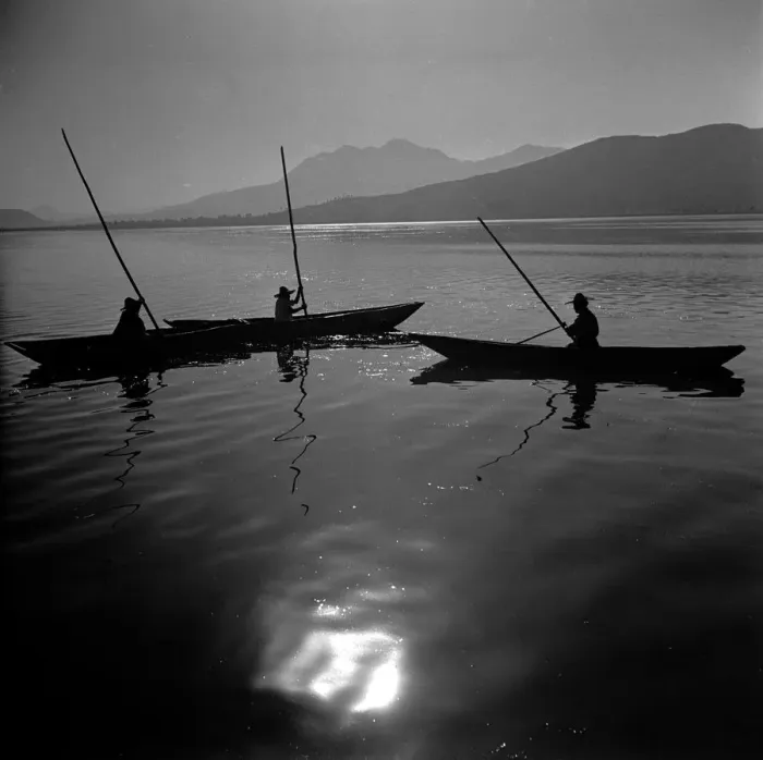 Framed Print : Lake Fishermen