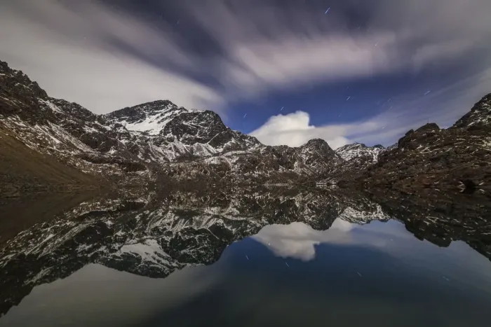 Framed Print : Lake Gosaikunda at night. Himalayas, Nepal Framed Print : Lake Gosaikunda at night. Himalayas, Nepal