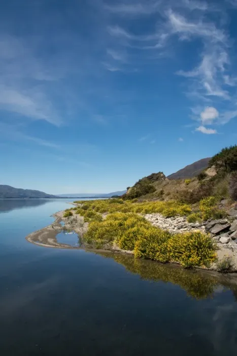 Framed Print : Lake Hawea in summer season Framed Print : Lake Hawea in summer season