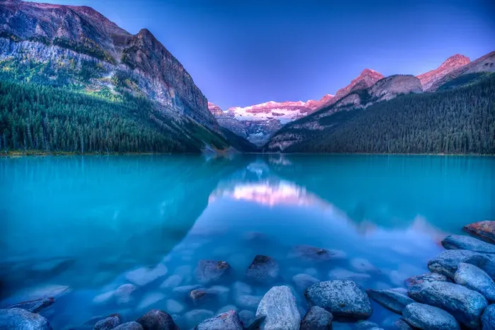 Framed Print : Lake Louise Sunrise Framed Print : Lake Louise Sunrise