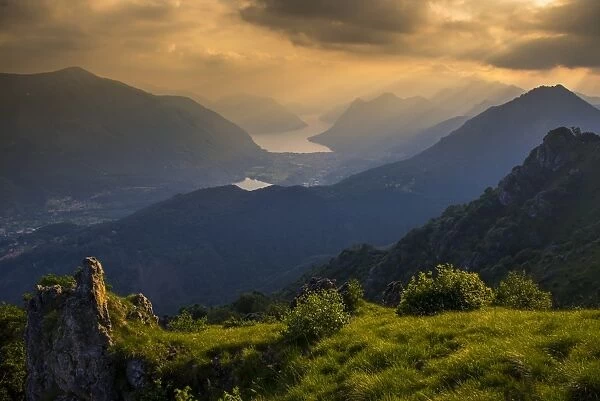 Lake Lugano view form Pisso Coppa