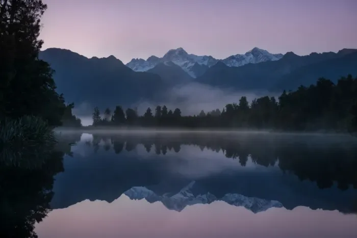 Framed Print : Lake Matheson and Southern Alps Framed Print : Lake Matheson and Southern Alps