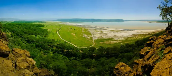 Framed Print : Lake Nakuru from Baboon Cliff View Point Framed Print : Lake Nakuru from Baboon Cliff View Point
