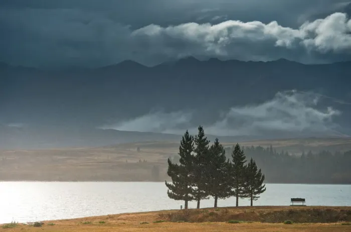 Framed Print : Lake Tekapo while raining Framed Print : Lake Tekapo while raining