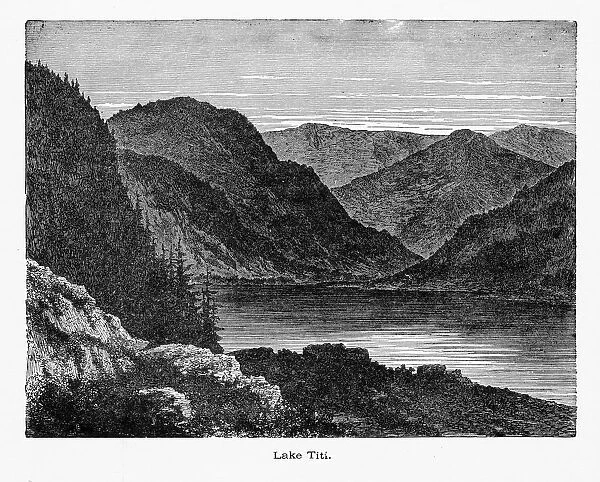 Lake Titisee in Black Forest, Baden-WAOErttemberg, Germany, Circa 1887
