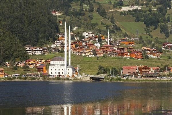 Lake Uzungol, village of Uzungol, Trabzon Province, Pontic Mountains or Kackar Daglari, Black Sea Region, Turkey